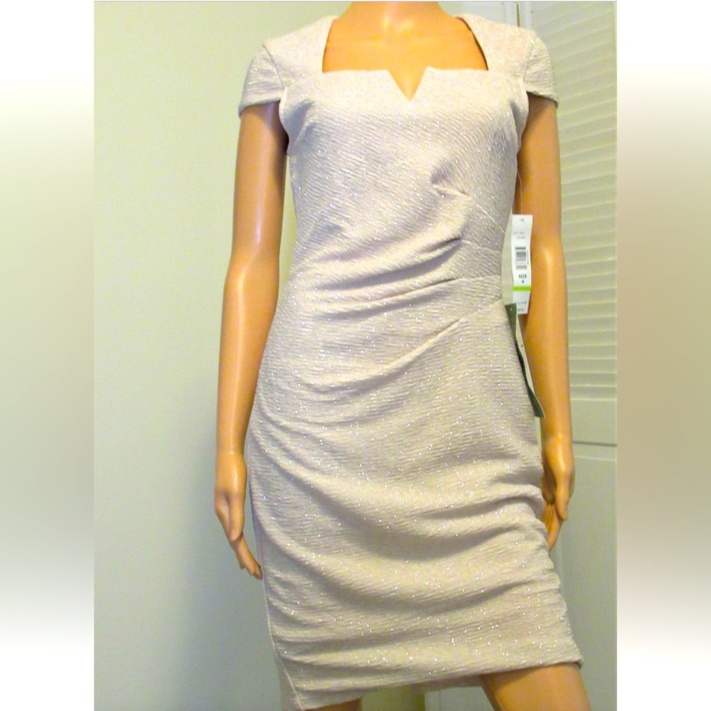 Blu Sage womens size 4 formal Champagne sparkling party dress NWT
